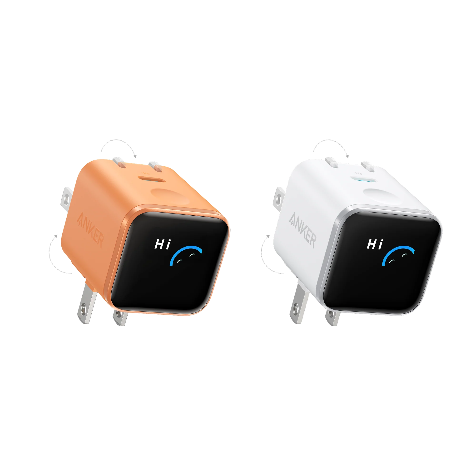 Anker Nano Charger (45W, Smart Display, 180° Foldable