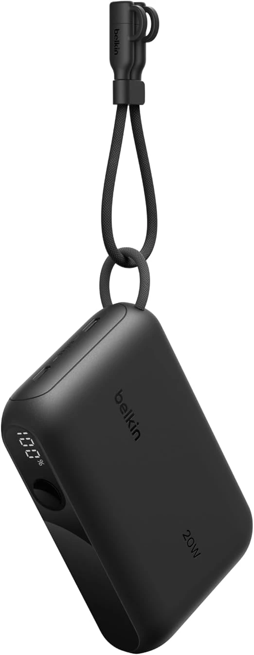 Belkin BoostCharge Power Bank 10K with Display and 20W PD - Black