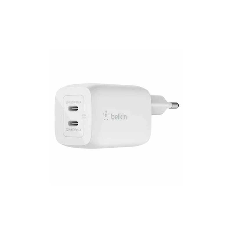 Belkin BoostCharge Pro Dual USB-C GaN Wall Charger with PPS 45W