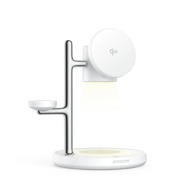 Joyroom JR-W23 Qi2 4-in-1 Wireless Charging Stand - White