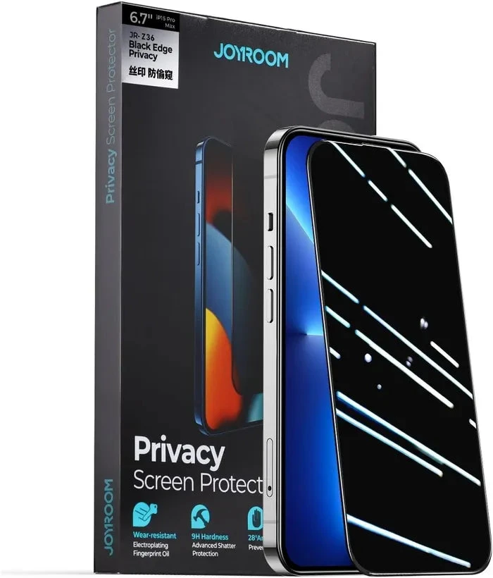 Joyroom Screen Protector Bundle — HD & Privacy (iPhone 11–17 Pro Max)